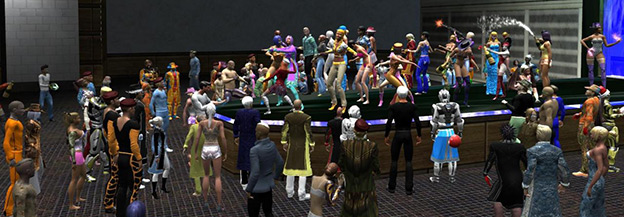 virtual world party