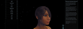 female avatar in creation screen